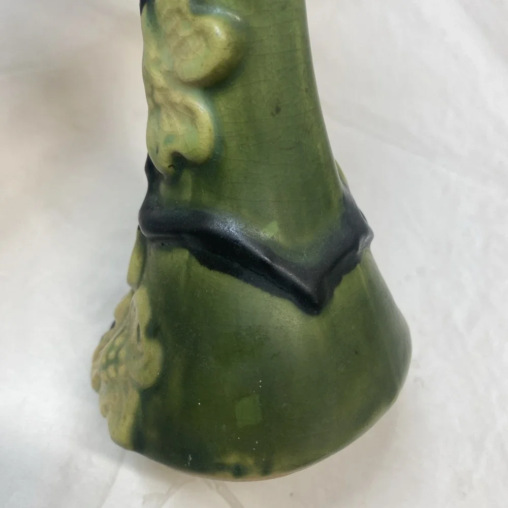 Antique Roseville Dogwood Smooth Bud Vase Approx 9